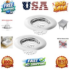 2 Pack - 2.25" Top / 1" Basket- Sink Strainer Bathroom, Utility, Slop, Laundr...