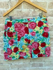Vintage Talbots size 8 Bright Floral Mini Skirt
