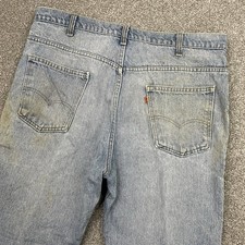 Levi  s 517 Jeans Mens 40x32 Hemmed 37x29 Orange Tab Boot Cut 1981 Vintage 80s