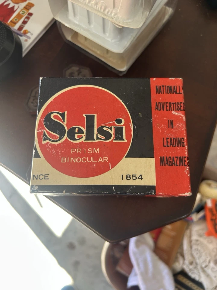VINTAGE SELSI LIGHTWEIGHT MINI FIELD BINOCULAR 6x15 Opera Glasses Mith Box - Image 3 of 3