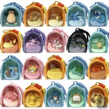 Sleeping Pokemon Backpack Keychain Pendant