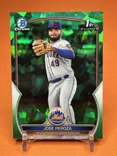 2023 Bowman Chrome Sapphire Jose Peroza Green Refractor /60