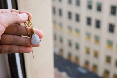 18k massiv Gold 100% natürlich Grade A Jadeit Jade Anhänger (nur Anhänger)