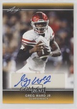 2017 Leaf Draft Auto Gold Greg Ward Jr #A-GW1 Auto 7eo