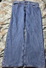 Vintage 80s Levi Strauss 501 Men's W36 L30 Straight Leg Denim Jeans button fly