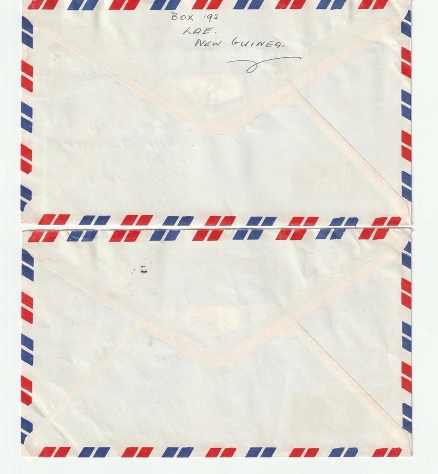 (2) Cubierta de correo aéreo de Papúa Nueva Guinea 1964 sello electoral 5d Port Moresby Foto 2 de 2