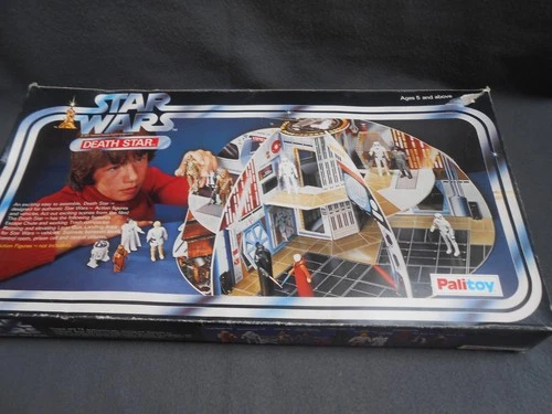 COMPLETE original VINTAGE star wars PALITOY DEATH STAR PLAYSET 1977 BOXED rare