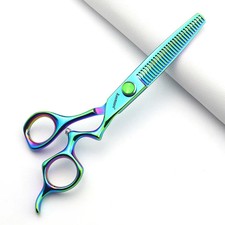 Professional Hair Scissors Gold Plating 6 Inch Thinning Scissors Set