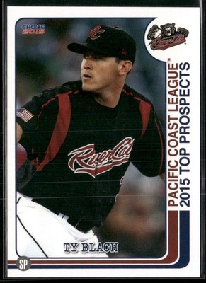 Ty Blach 2015 Pacific Coast League Top Prospect Set PCL