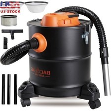 5.2 Gallon 1200W Ash Vacuum Cleaner Dual Filtration Pellet Stove Fireplace BBQ
