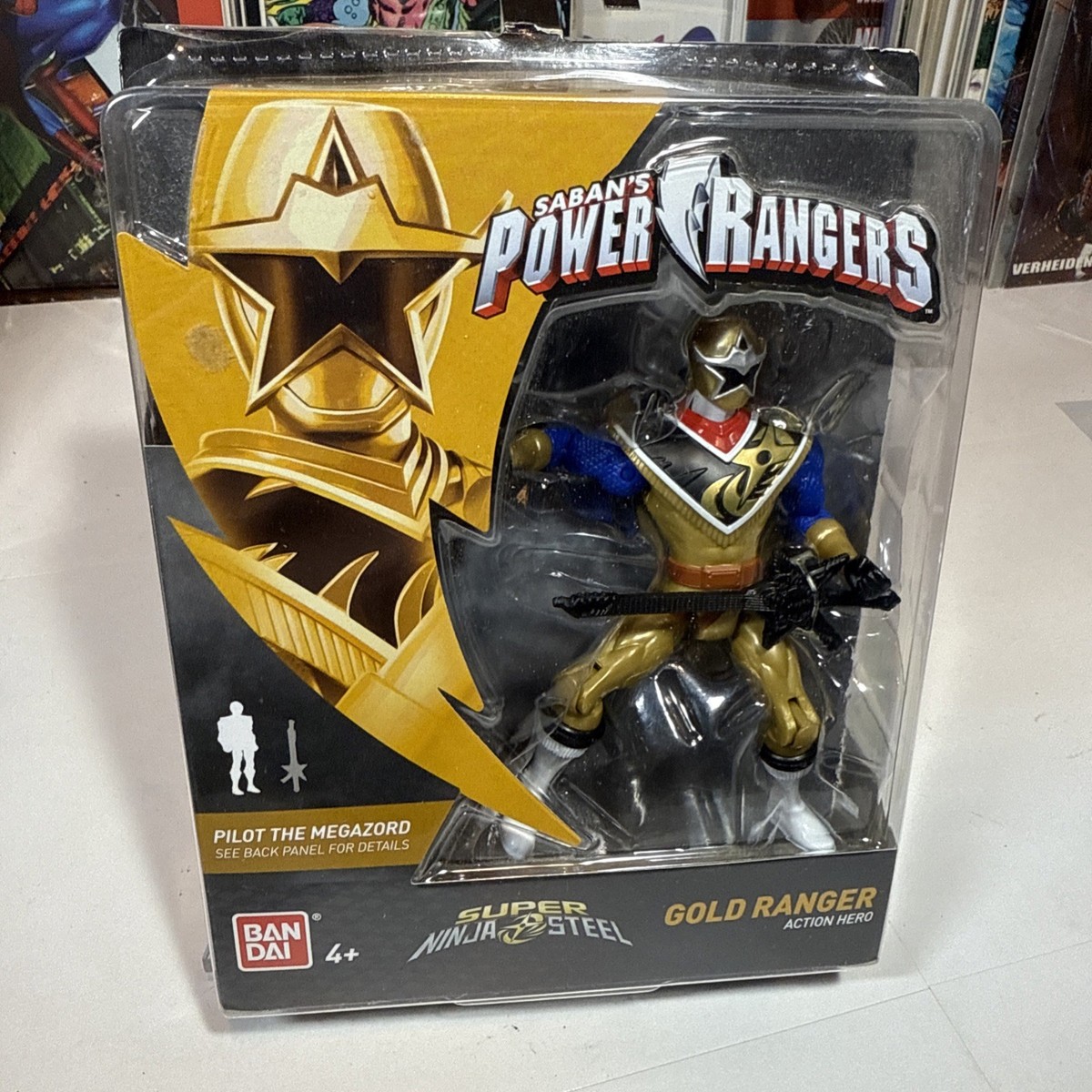 Power Rangers Super Ninja Steel Gold Ranger Figure Levi Weston