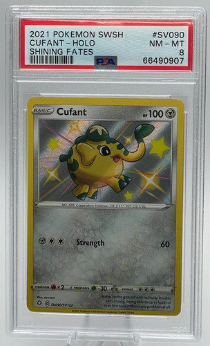 2021 POKEMON SWORD & SHIELD SHINING FATES #SV090 CUFANT-HOLO PSA 8 NM-MT