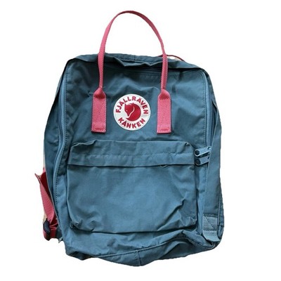 Fjallraven Kanken Backpack Forest Green Peach Pink Waxed Canvas