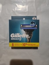 Gillette Mach3 Men's Razor Refill Cartridges 8ct Free Shipping 