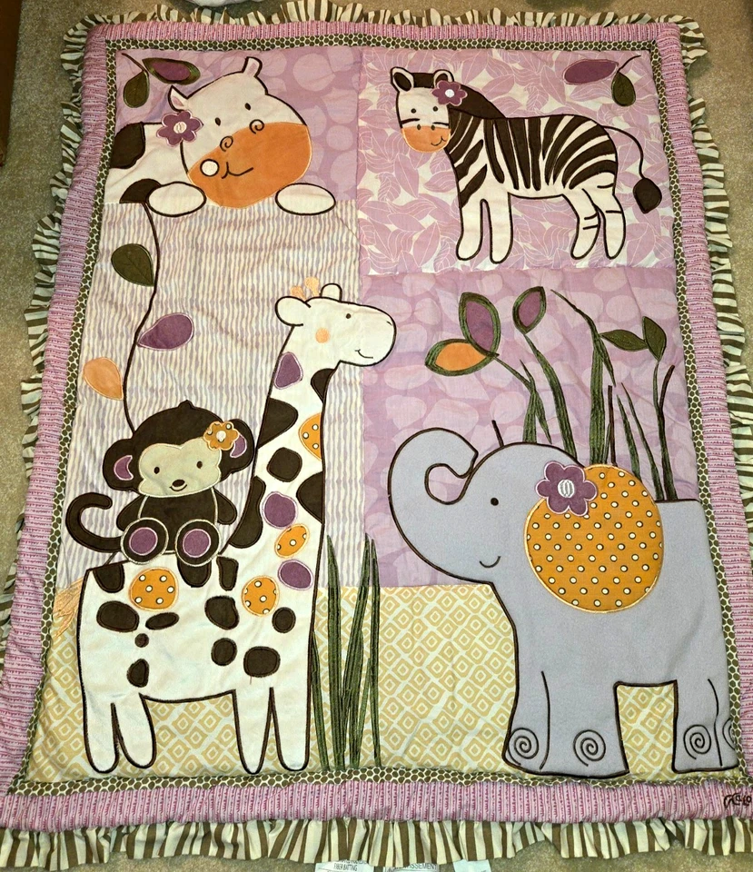 CoCaLo Baby Jacana Crib Set; Unisex 9 piece Set - Excellent Used Condition - Image 2 of 4