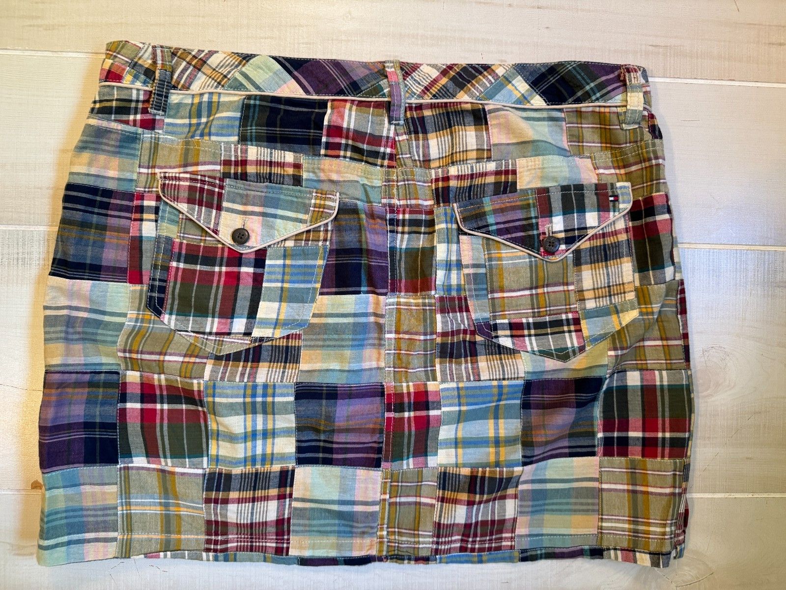 Tommy Hilfiger patchwork short skirt size 14 women's thumbnail 2