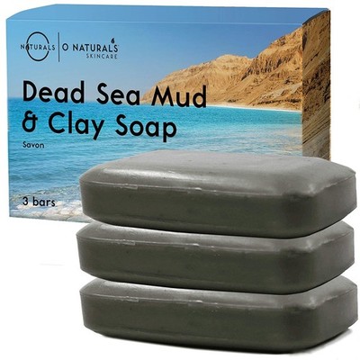O Naturals Totes Meer Schlamm & Lehm Seife x3 - Gesicht Seife -