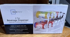 NEW Mainstays 2-Tier Beverage and Drink Dispe...