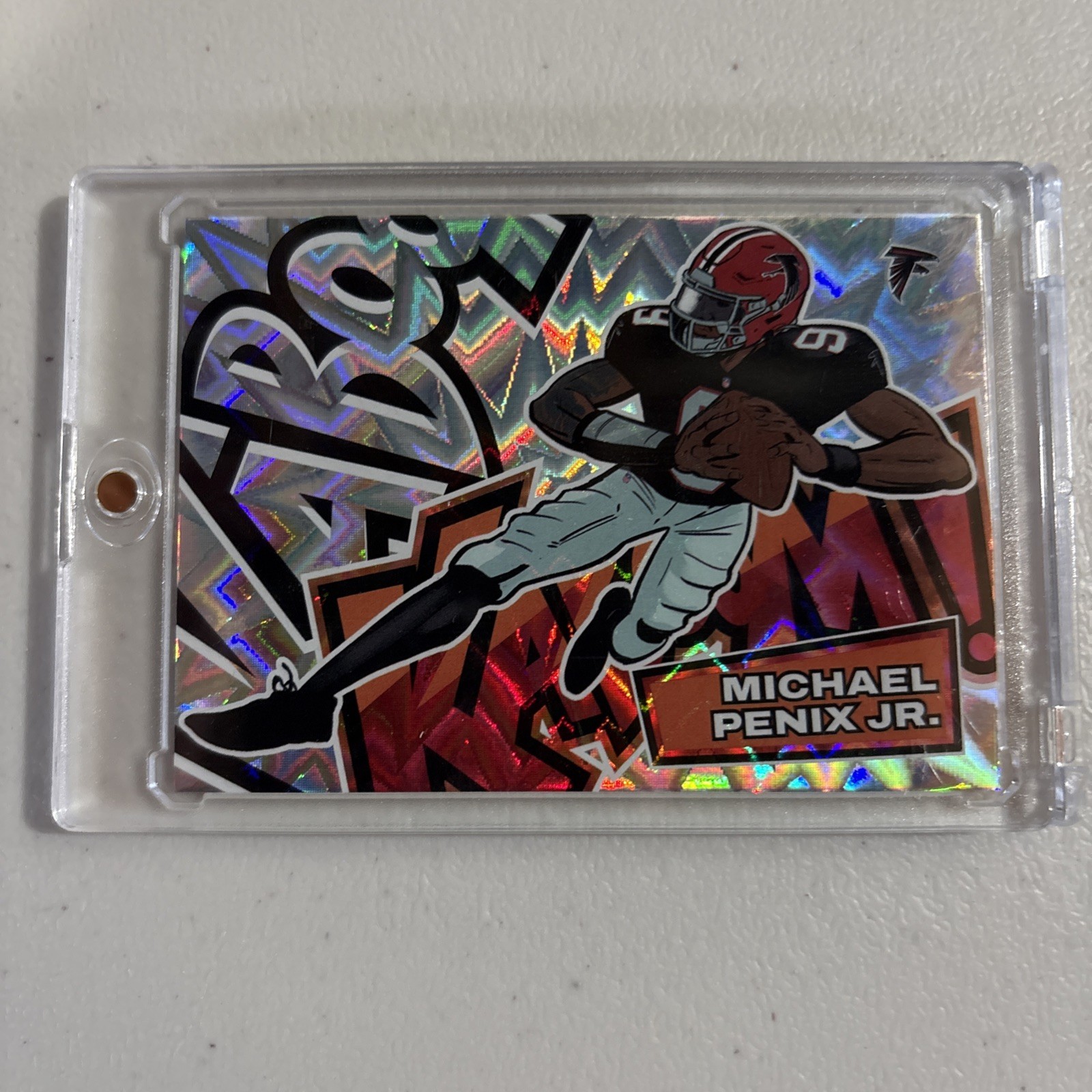 Michael Penix Jr. 2025 Panini Absolute #20 Kaboom! Horizontal Falcons Case Hit