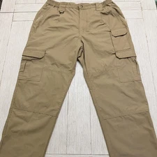 Propper Cargo Pants Mens 40x30 Beige Ripstop Elastic Waist Tactical Workwear