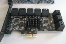 PCI-E X1 to SATA 3.0 Controller Card, 16 Port SATA III 6Gbps - PCIE SATA 16 port