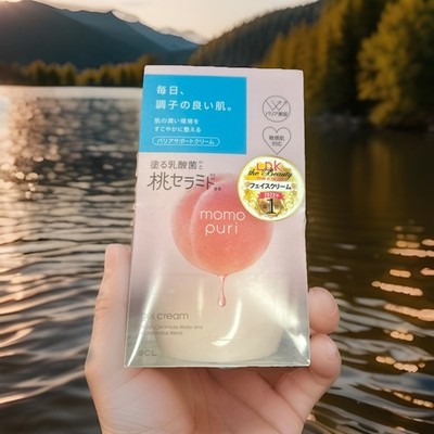 BCL [ momopuri Moist Barrier Gel Cream 80g ] Peach Ceramide Skin Care Japan