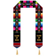 Mexican Graduation Sash Class of 2025 Serape Stole Estolas Para Graduacion