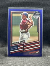 2026 Panini Stars & Stripes USA BLUE PRIZM /299 #51 Landon Green