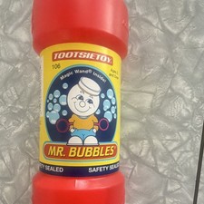 Tootsietoy Mr. Bubbles Bubble Solution Bottle w/ Magic Wand Inside MPN 106 1993