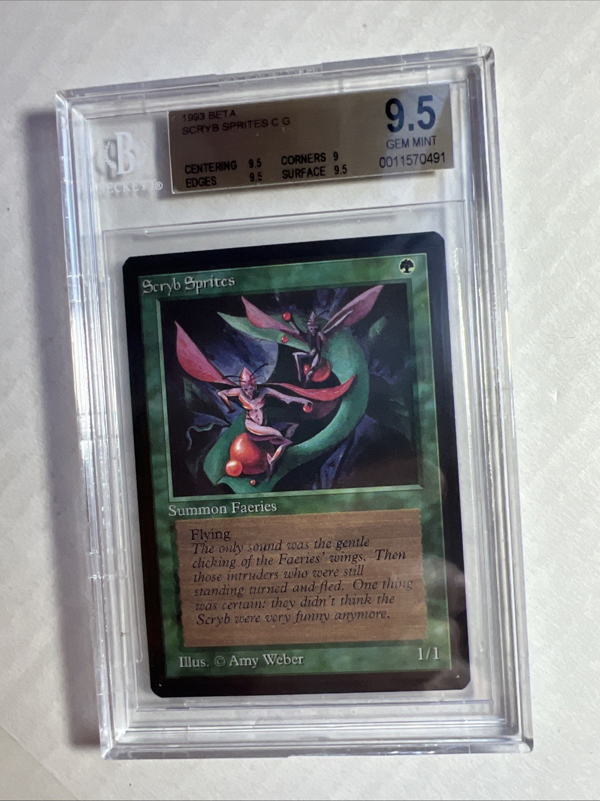 MTG BETA C G Scryb Sprites BGS 9.5 GEM MINT Original 1993 Release