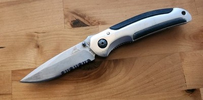 Gerber AR 3.0 Pocket Knife Liner Lock Combination Edge Black Blade - Great - A31