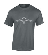 HARRIER JUMP JET MENS T SHIRT FIGHTER JET PLANE RAF PILOT AEROPLANE DESIGN TOP