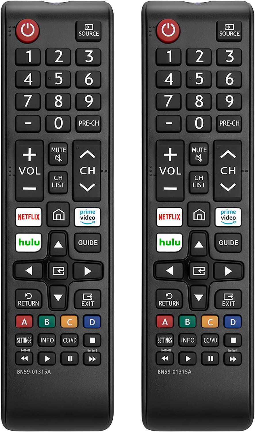 Universal Remote Replacement for Samsung TVs - 2 Pack