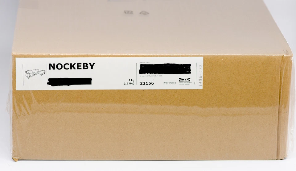 IKEA Nockeby Bezug Husse 3er Sofa mit Recamiere rechts Tenö braun Couch 2er - Bild 2 von 4