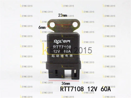 1pc RTT7108 12V 60A starting relay Forklift accessories 4 PINS For Isuzu
