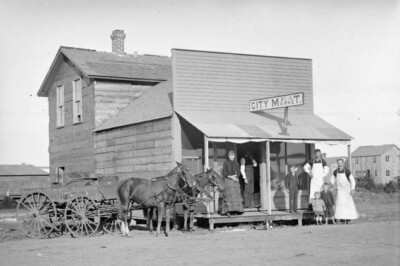 OLD WEST BUTCHER - Custer County Nebraska - 1886 - 5 x 7 in Photo Print