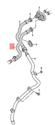 AUDI A5 S5 COUPE SPORTBACK AUDI SP. 8T3 8TA COOLANT HOSE 8K1819371AE 08-11