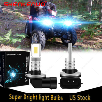 8000K BRIGHT LED Bulbs For Polaris ACE 4010253 Sportsman 400 450 500 ...