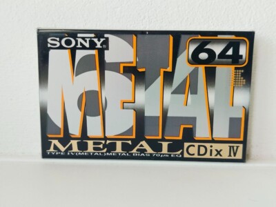 Sony CDix IV 64 Tape Cassette SEALED Japan Market