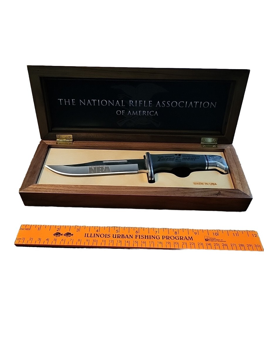 BUCK 75th Fixed Blade🔪119 Knife FRIENDS OF NRA 2nd Amendment