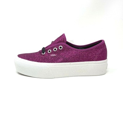 vans platform glitter
