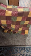 Machine Quilted Patchwork Quilt 44" By 58"