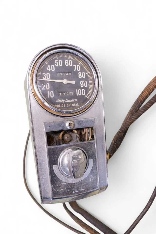 Harley-Cabeza de pala 1969 Panhead FLH Duo Electra Glide *1998 velocímetro tablero  Foto 2 de 4