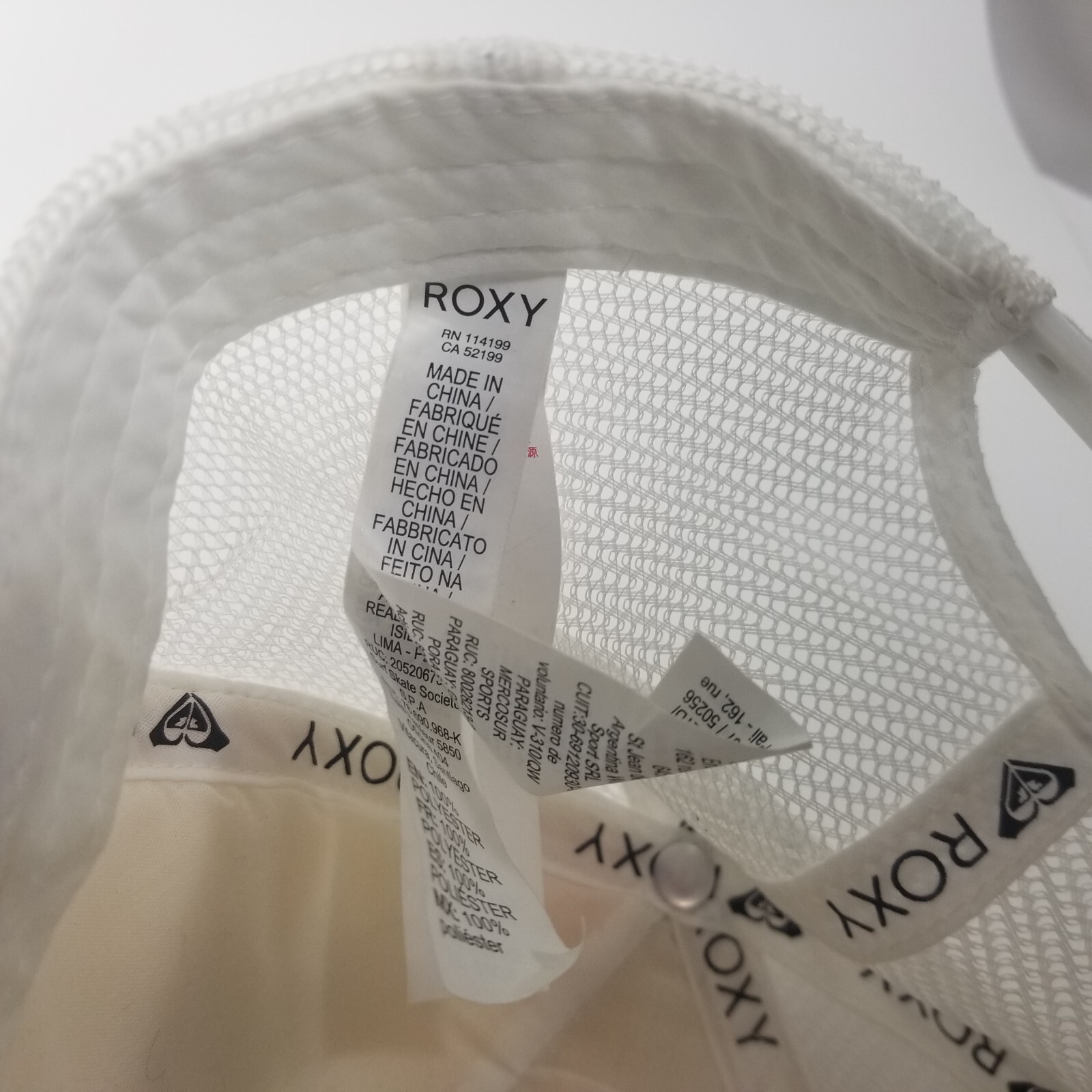 Roxy Pineapple Baseball Cap Hat Adjustable White … - image 10