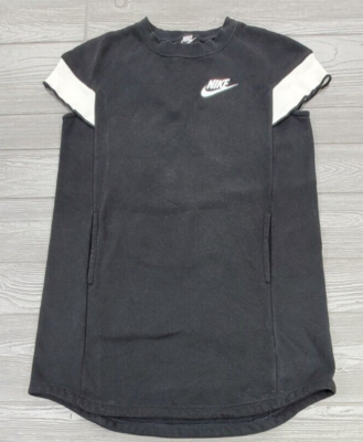 Nike Dress Girls XL Black White Futara Sweater Dress Sweatshirt | eBay