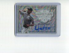 2020 Leaf Perfect Game Autographs Metal Silver Wave Malakhi Knight Auto 4/10