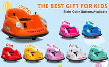 12V Kids Ride on Bumper Car 360  Spinning Electric Remote Toy w/LED Light Music