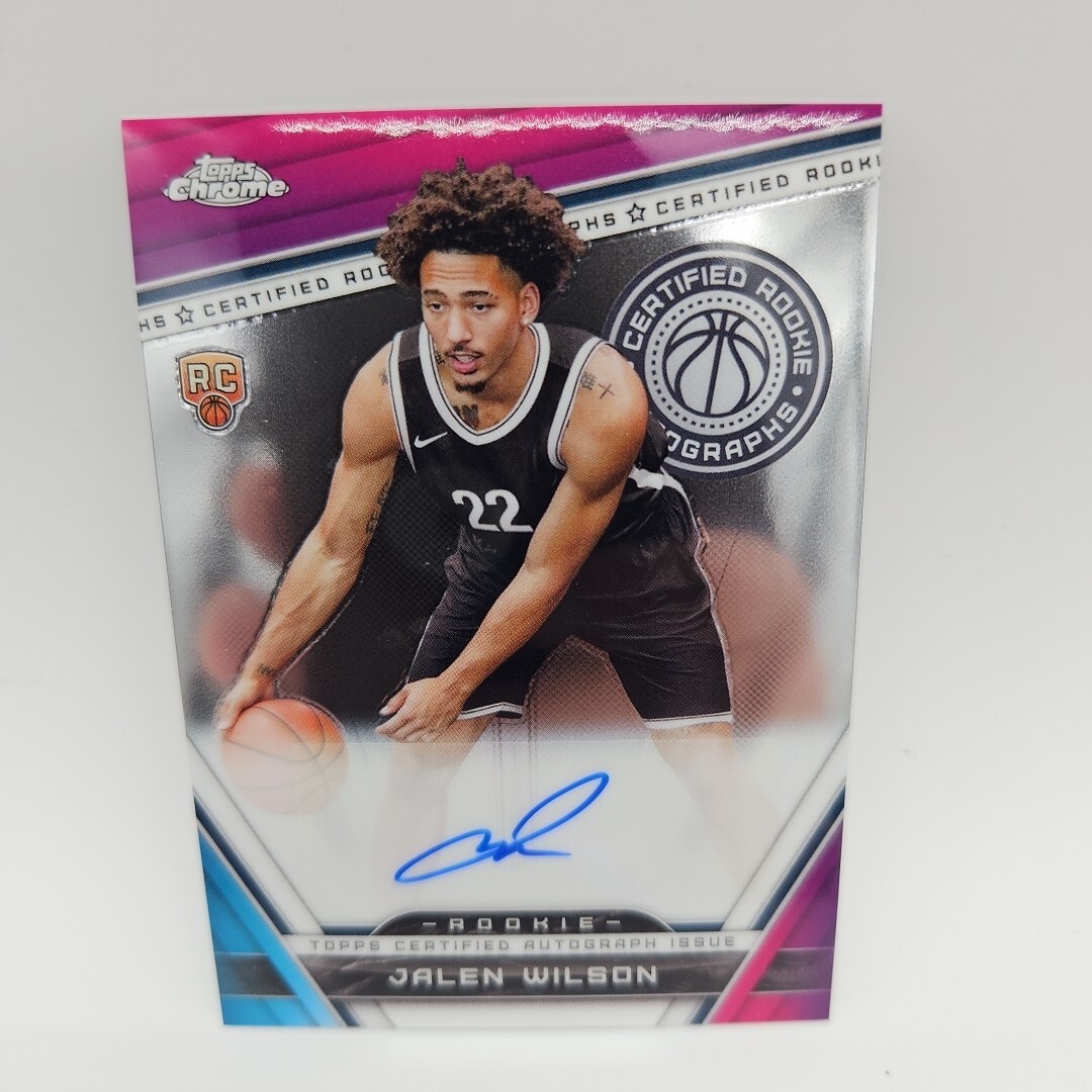 2024 Topps #CRA-JW Jalen Wilson Certified Rookie Autograph Chrome 