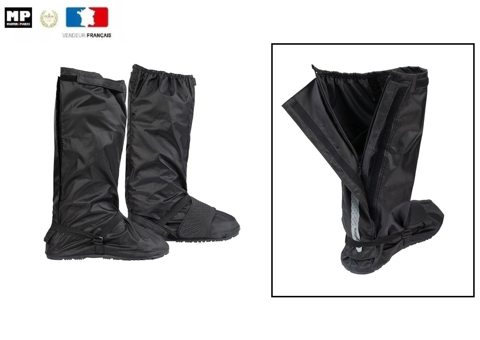 Surbottes étanches Tucano Urbano haut de gamme avec ouverture arrière noire