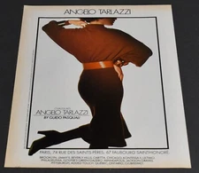 1983 Print Ad Sexy Heels Fashion Long Legs Lady Brunette Angelo Tarlazzi Dress a